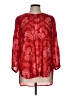 Akemi + Kin 100% Viscose Red 3/4 Sleeve Blouse Size L - photo 1