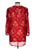 Akemi + Kin 100% Viscose Red 3/4 Sleeve Blouse Size L - photo 2