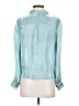 Vince Camuto 100% Polyester Teal Long Sleeve Blouse Size XXS - photo 2