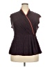 Betabrand Brown Short Sleeve Top Size 2X - photo 1