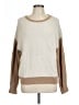 Express Color Block Tan Pullover Sweater Size L - photo 1