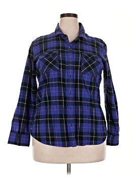 Eddie Bauer 3/4 Sleeve Button Down Shirt