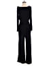 Diane von Furstenberg 100% Polyester Black Jumpsuit Size 0 - photo 1