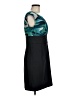 AB Studio 100% Polyester Graphic Teal Cocktail Dress Size 8 - photo 4