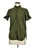 J.Crew 100% Cotton Solid Green Short Sleeve Button-Down Shirt Size 6 - photo 1