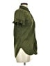 J.Crew 100% Cotton Solid Green Short Sleeve Button-Down Shirt Size 6 - photo 4