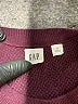 Gap Stripes Burgundy Pullover Sweater Size S - photo 7