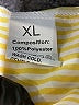 Unbranded 100% Polyester Stripes Yellow Long Sleeve Blouse Size XL - photo 7