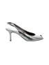 Donald J Pliner Metallic Silver Heels Size 9 - photo 1