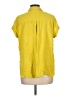 Rose + Olive 100% Rayon Yellow Short Sleeve Blouse Size L - photo 2