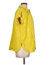 Rose + Olive 100% Rayon Yellow Short Sleeve Blouse Size L - photo 4
