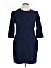 J. McLaughlin Paisley Blue Cocktail Dress Size L - photo 1