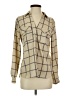 Adrienne Vittadini Tweed Tan Long Sleeve Blouse Size S - photo 1