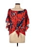 Unbranded Red Short Sleeve Blouse Size L - photo 1