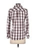 Rails 100% Rayon Plaid Silver 3/4 Sleeve Button-Down Shirt Size S - photo 2