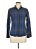 WHITE SIERRA 100% Cotton Plaid Blue Long Sleeve Button-Down Shirt Size M - photo 1