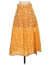 Shein Floral Yellow Casual Skirt Size 2 - photo 1