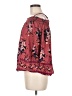 Rewind 100% Rayon Burgundy 3/4 Sleeve Blouse Size M - photo 5