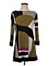 Eva Varro Graphic Brown Casual Dress Size S - photo 1