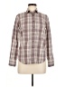 J.Crew Plaid Multi Color Brown Long Sleeve Button-Down Shirt Size 0 - photo 1