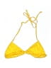 Unbranded Solid Yellow Swimsuit Top Size M (estimated) - photo 2