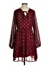 Kirundo 100% Polyester Hearts Burgundy Casual Dress Size S - photo 1