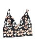 Unbranded Floral Black Swimsuit Top Size S (estimated) - photo 1