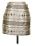 Topshop Argyle Silver Casual Skirt Size 4 - photo 2