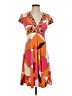 BCBGMAXAZRIA Print Orange Casual Dress Size S (petite) - photo 1