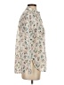 J.Crew 100% Cotton Floral Ivory Long Sleeve Blouse Size 2 - photo 4