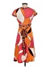 BCBGMAXAZRIA Print Orange Casual Dress Size S (petite) - photo 2