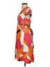 BCBGMAXAZRIA Print Orange Casual Dress Size S (petite) - photo 5