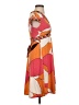 BCBGMAXAZRIA Print Orange Casual Dress Size S (petite) - photo 4