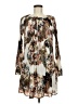 Mystree 100% Polyester Print Brown Casual Dress Size M - photo 1
