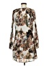 Mystree 100% Polyester Print Brown Casual Dress Size M - photo 2