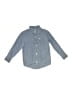 Carter's 100% Cotton Chevron-herringbone Blue Long Sleeve Button-Down Shirt Size 4T - photo 1