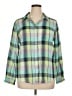 Old Navy Plaid Green Long Sleeve Button-Down Shirt Size XL - photo 1