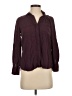 Sandra Ingrish 100% Rayon Burgundy Long Sleeve Blouse Size S - photo 1