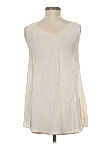Garnet Hill Sleeveless Silk Top (view 2)