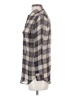 Equipment 100% Silk Plaid Gray Long Sleeve Silk Top Size XS - photo 5