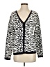 Autograph Animal Print White Cardigan Size S - photo 1