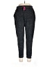 Assorted Brands 100% Cotton Tweed Black Gray Sweatpants Size L (estimated) - photo 1