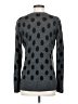 Halogen 100% Merino Wool Polka Dots Gray Wool Cardigan Size S - photo 2