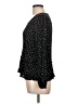 Pleione 100% Rayon Polka Dots Black Long Sleeve Top Size L - photo 5