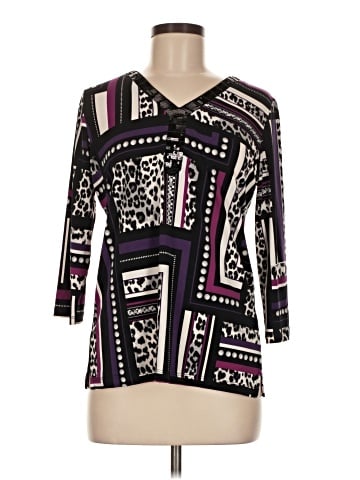JM Collection 3/4 Sleeve Blouse (view 1)