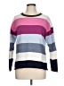 Talbots Stripes Pink Pullover Sweater Size L - photo 1