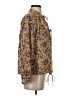 No.6 Store 100% Silk Floral Brown Yellow Long Sleeve Silk Top Size XS (0) - photo 4