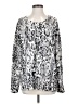 Merona Animal Print Silver Pullover Sweater Size 2 - photo 1