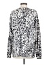 Merona Animal Print Silver Pullover Sweater Size 2 - photo 2