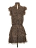 1.State 100% Polyester Animal Print Brown Cocktail Dress Size XXS - photo 2